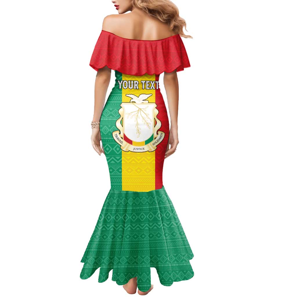 Personalised Guinea Mermaid Dress Coat Of Arms Flag Style