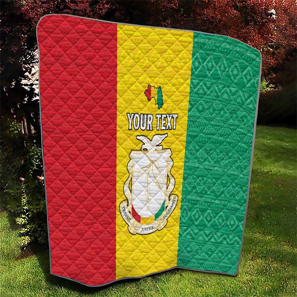 Personalised Guinea Quilt Coat Of Arms Flag Style
