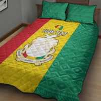 Personalised Guinea Quilt Bed Set Coat Of Arms Flag Style