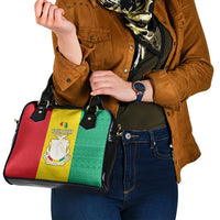 Personalised Guinea Shoulder Handbag Coat Of Arms Flag Style