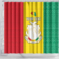Personalised Guinea Shower Curtain Coat Of Arms Flag Style