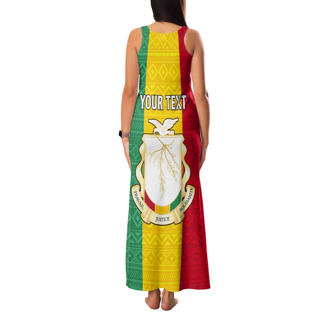 Personalised Guinea Tank Maxi Dress Coat Of Arms Flag Style