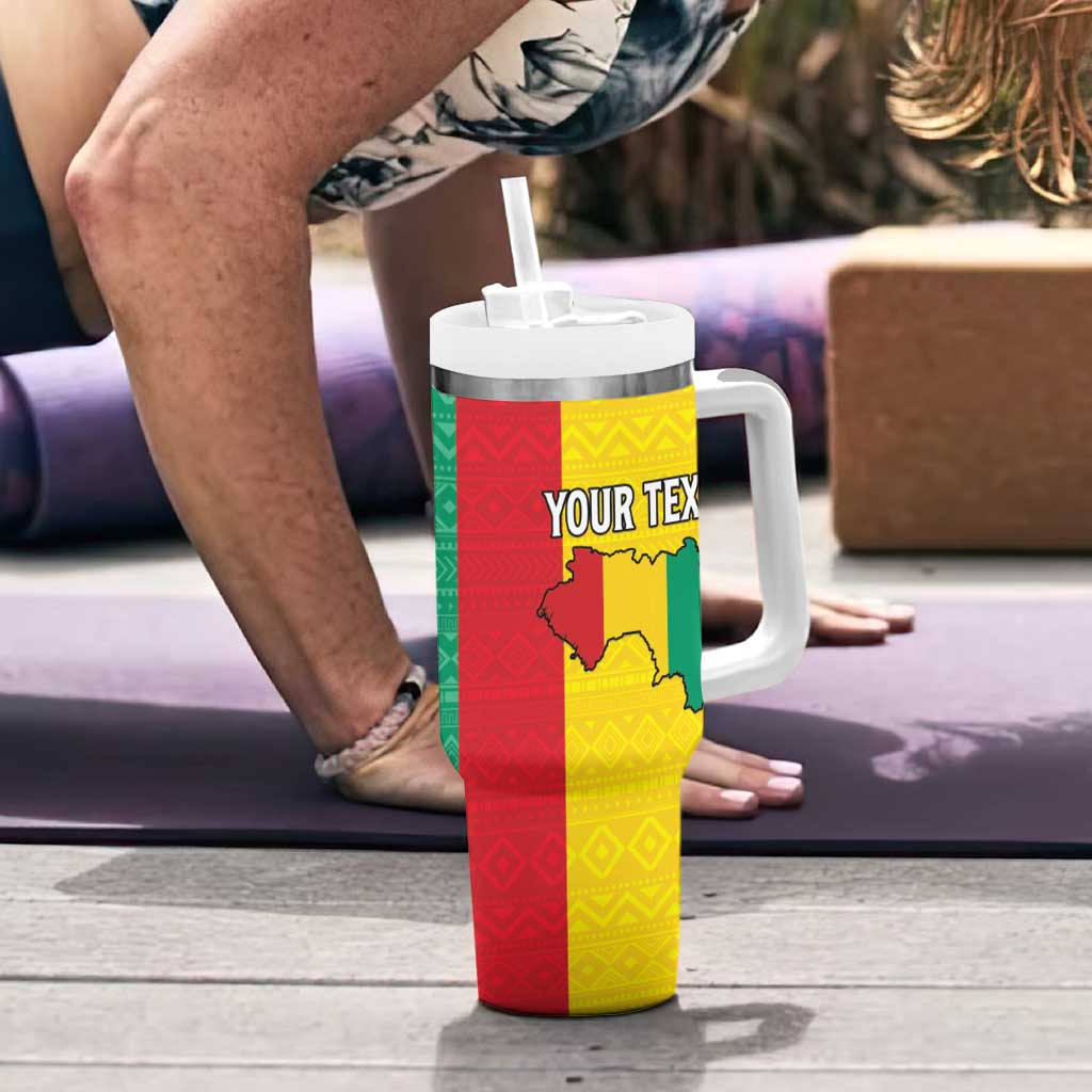 Personalised Guinea Tumbler With Handle Coat Of Arms Flag Style