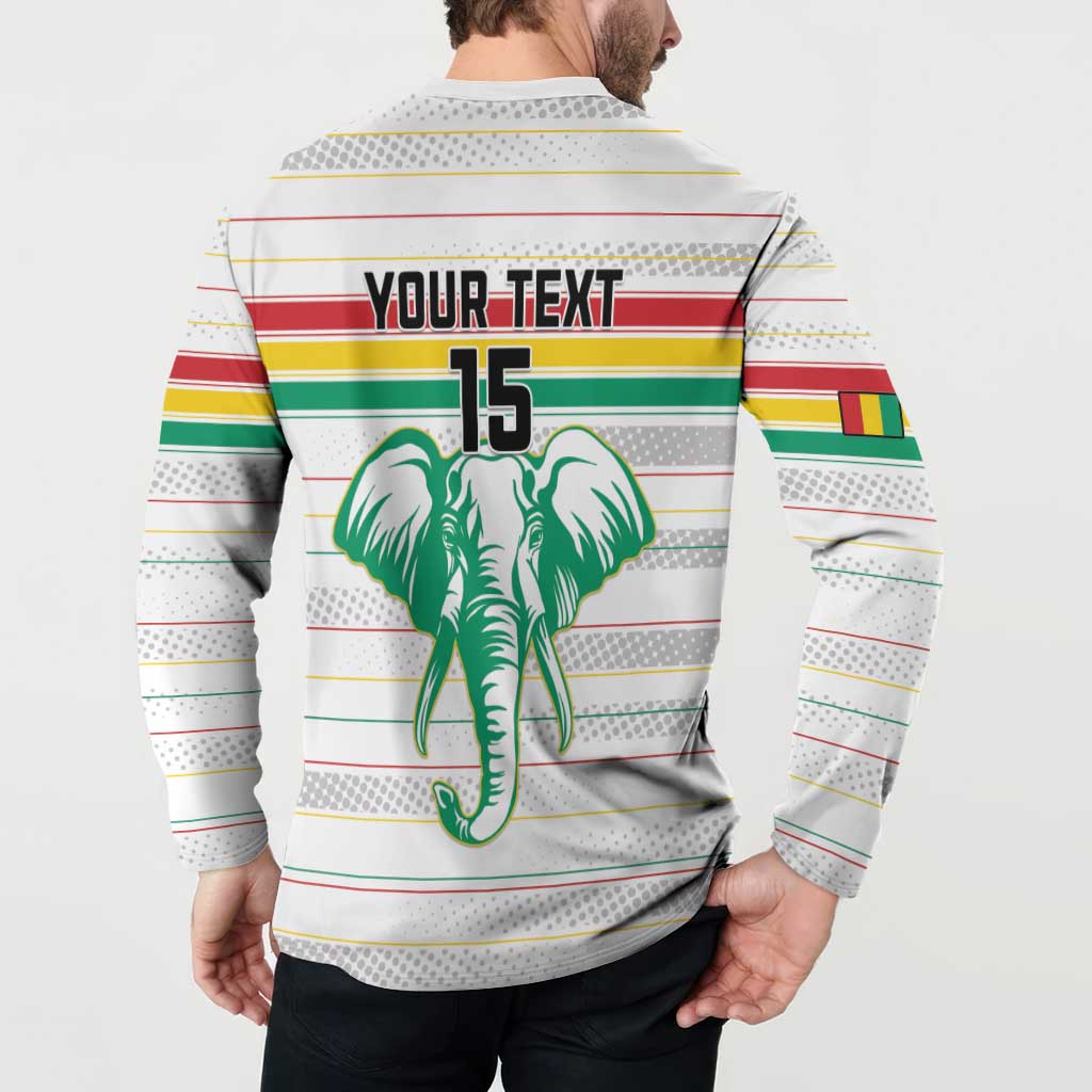 Custom Guinea Football Button Sweatshirt Go Champions