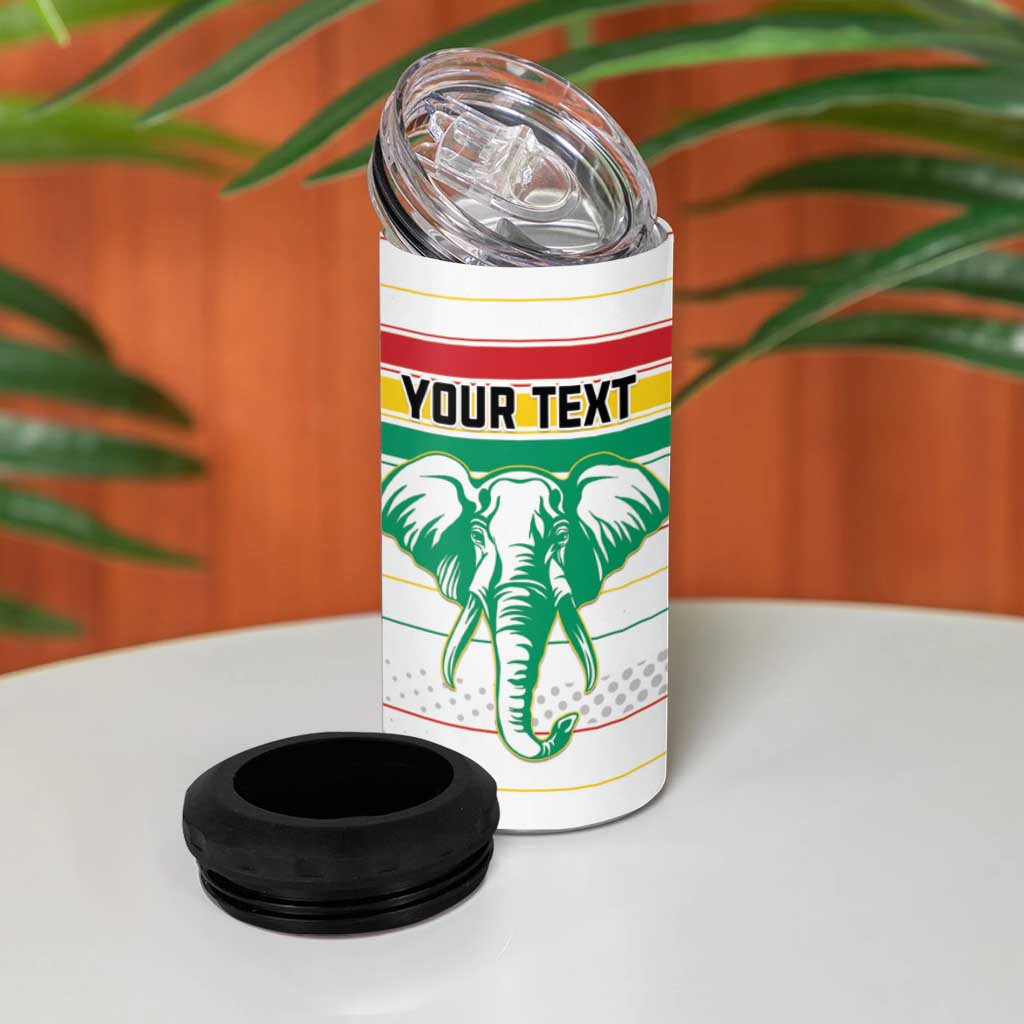 Custom Guinea Football 4 in 1 Can Cooler Tumbler Go Champions