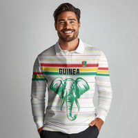 Custom Guinea Football Long Sleeve Polo Shirt Go Champions
