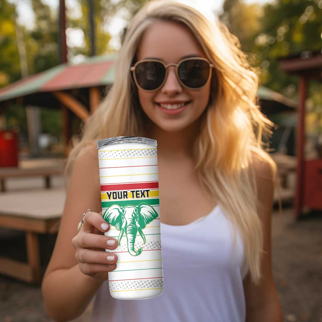 Custom Guinea Football Skinny Tumbler Go Champions