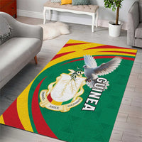 Guinea-Conakry Area Rug Coat Of Arms With Pigeon