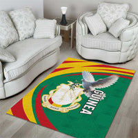 Guinea-Conakry Area Rug Coat Of Arms With Pigeon