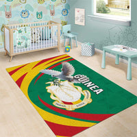 Guinea-Conakry Area Rug Coat Of Arms With Pigeon