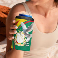Guinea-Conakry 4 in 1 Can Cooler Tumbler Coat Of Arms With Pigeon