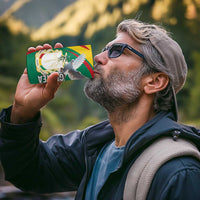 Guinea-Conakry 4 in 1 Can Cooler Tumbler Coat Of Arms With Pigeon