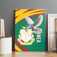 Guinea-Conakry Canvas Wall Art Coat Of Arms With Pigeon