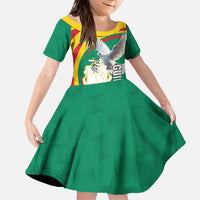 Guinea-Conakry Family Matching Off Shoulder Maxi Dress and Hawaiian Shirt Coat Of Arms With Pigeon