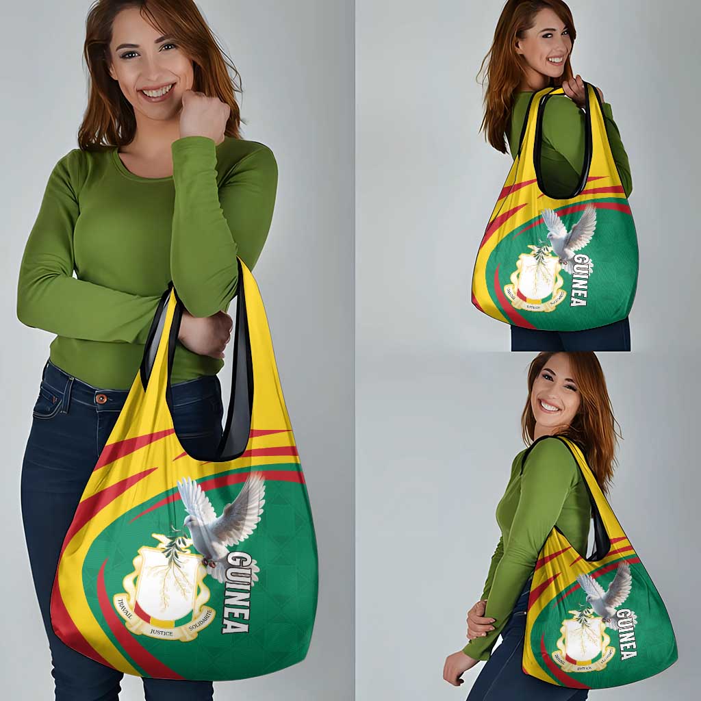 Guinea-Conakry Grocery Bag Coat Of Arms With Pigeon