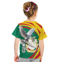 Guinea-Conakry Kid T Shirt Coat Of Arms With Pigeon