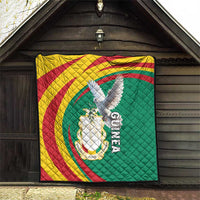 Guinea-Conakry Quilt Coat Of Arms With Pigeon