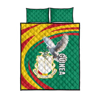 Guinea-Conakry Quilt Bed Set Coat Of Arms With Pigeon