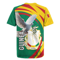 Guinea-Conakry Rugby Jersey Coat Of Arms With Pigeon