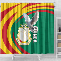 Guinea-Conakry Shower Curtain Coat Of Arms With Pigeon