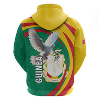 Guinea-Conakry Zip Hoodie Coat Of Arms With Pigeon
