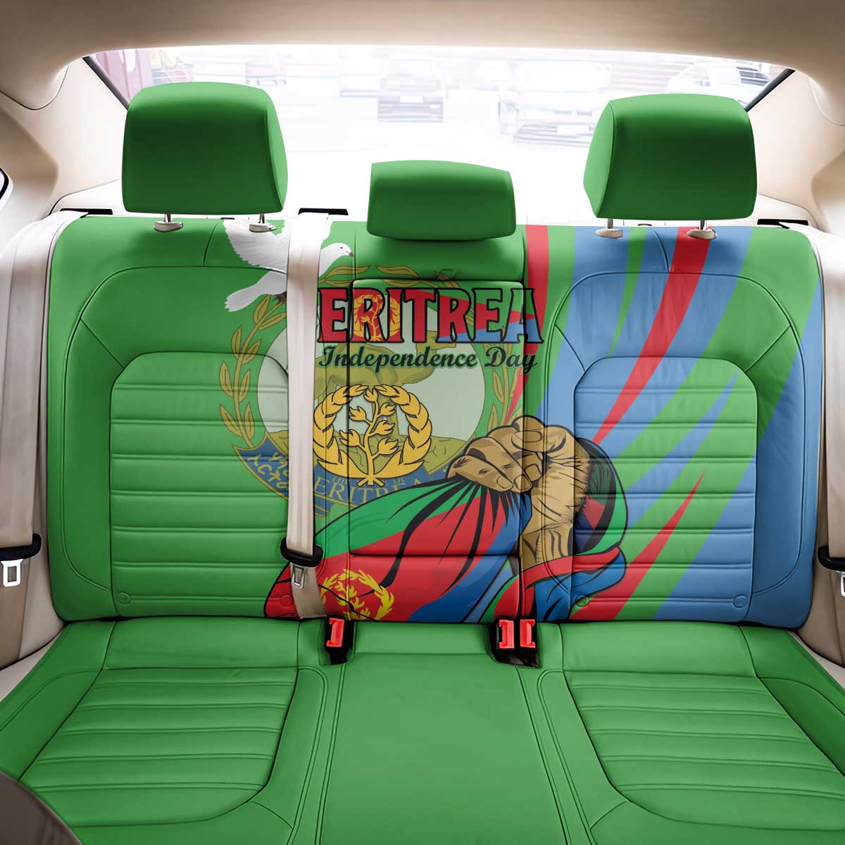 Eritrea Independence Day Back Car Seat Cover 24th May