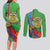 Eritrea Independence Day Couples Matching Long Sleeve Bodycon Dress and Long Sleeve Button Shirt 24th May
