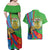 Eritrea Independence Day Couples Matching Off Shoulder Maxi Dress and Hawaiian Shirt 24th May