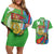Eritrea Independence Day Couples Matching Off Shoulder Short Dress and Hawaiian Shirt 24th May