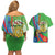 Eritrea Independence Day Couples Matching Off Shoulder Short Dress and Hawaiian Shirt 24th May
