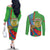 Eritrea Independence Day Couples Matching Off The Shoulder Long Sleeve Dress and Long Sleeve Button Shirt 24th May