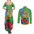 Eritrea Independence Day Couples Matching Summer Maxi Dress and Long Sleeve Button Shirt 24th May