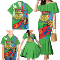 Eritrea Independence Day Family Matching Mermaid Dress and Hawaiian Shirt 24th May