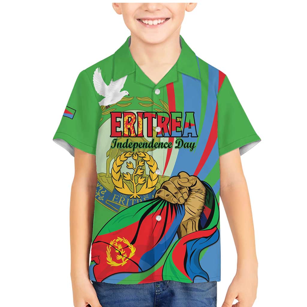 Eritrea Independence Day Family Matching Mermaid Dress and Hawaiian Shirt 24th May