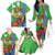 Eritrea Independence Day Family Matching Off The Shoulder Long Sleeve Dress and Hawaiian Shirt 24th May