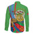 Eritrea Independence Day Family Matching Off The Shoulder Long Sleeve Dress and Hawaiian Shirt 24th May