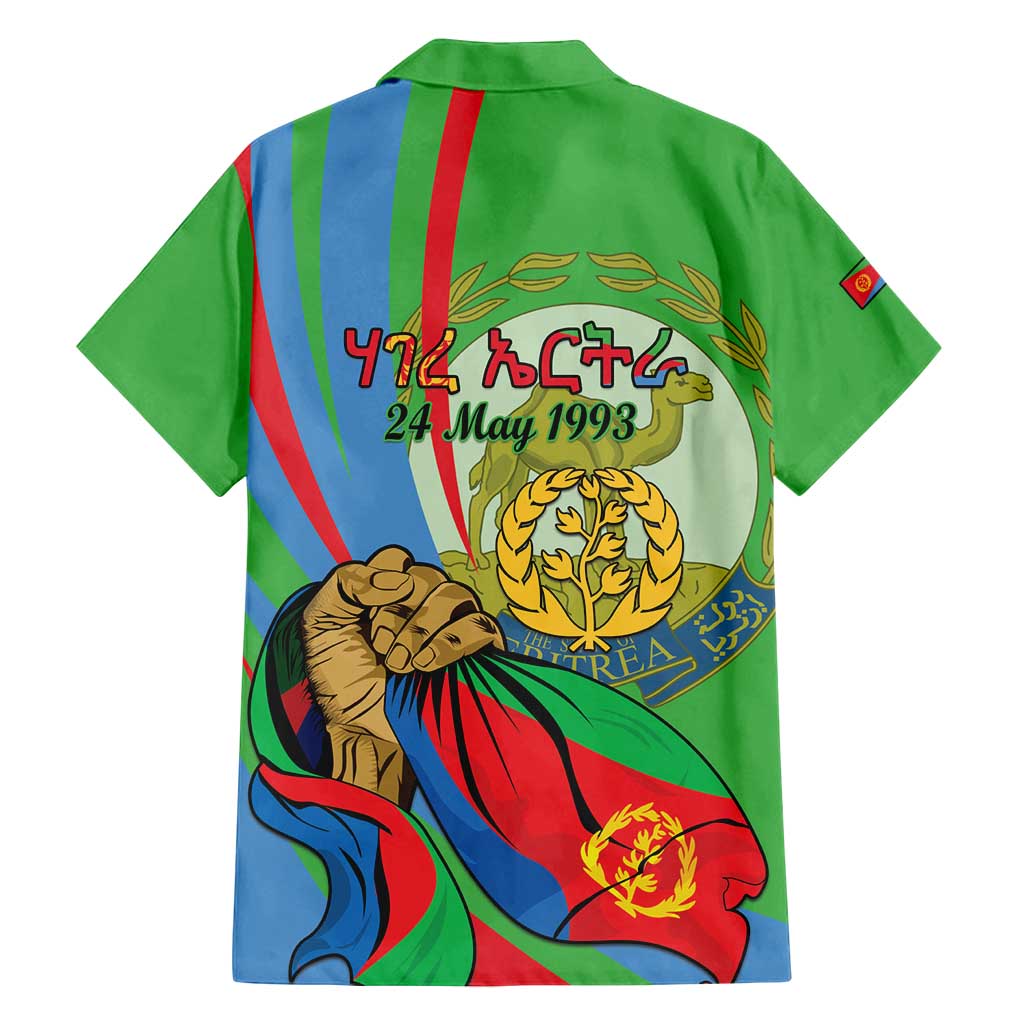 Eritrea Independence Day Family Matching Off Shoulder Maxi Dress and Hawaiian Shirt 24th May