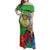 Eritrea Independence Day Family Matching Off Shoulder Maxi Dress and Hawaiian Shirt 24th May