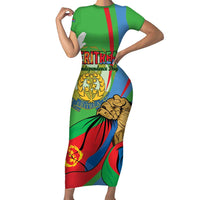 Eritrea Independence Day Family Matching Short Sleeve Bodycon Dress and Hawaiian Shirt 24th May
