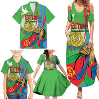 Eritrea Independence Day Family Matching Summer Maxi Dress and Hawaiian Shirt 24th May