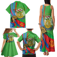 Eritrea Independence Day Family Matching Tank Maxi Dress and Hawaiian Shirt 24th May