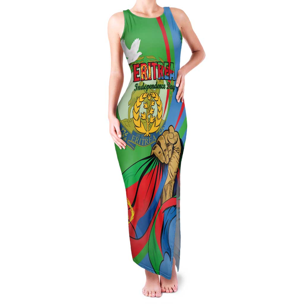 Eritrea Independence Day Family Matching Tank Maxi Dress and Hawaiian Shirt 24th May