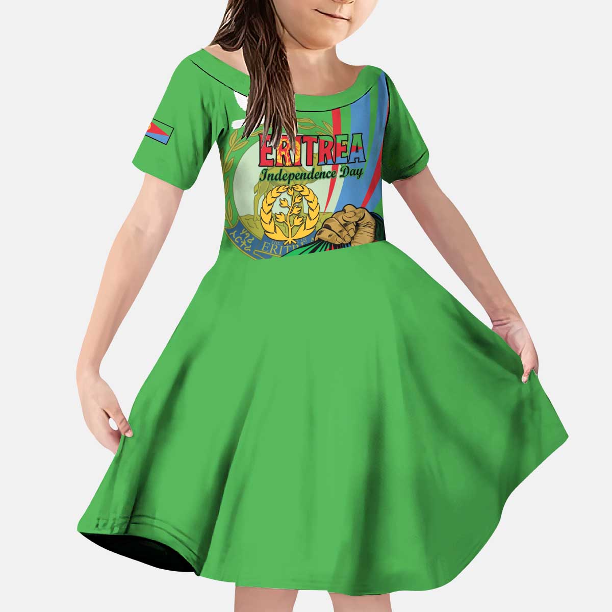 Eritrea Independence Day Kid Short Sleeve Dress 24th May