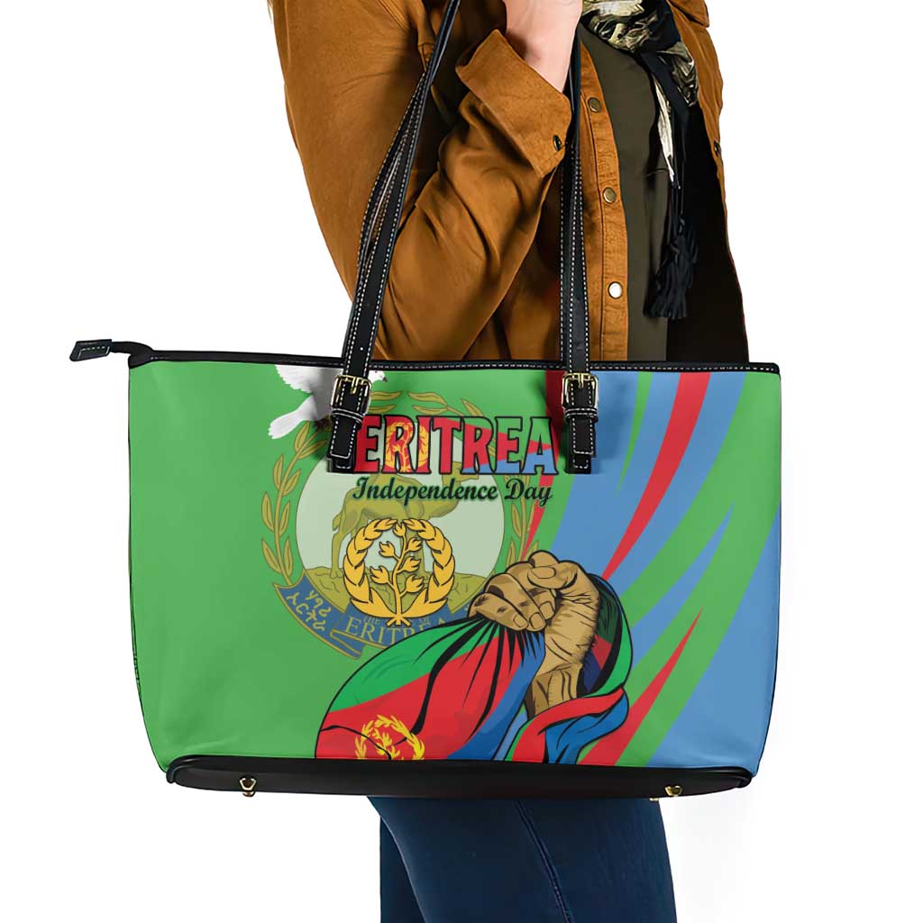 Eritrea Independence Day Leather Tote Bag 24th May