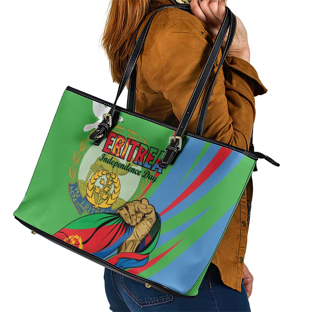 Eritrea Independence Day Leather Tote Bag 24th May