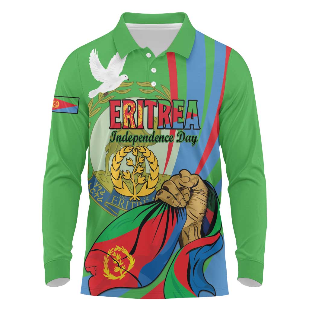Eritrea Independence Day Long Sleeve Polo Shirt 24th May