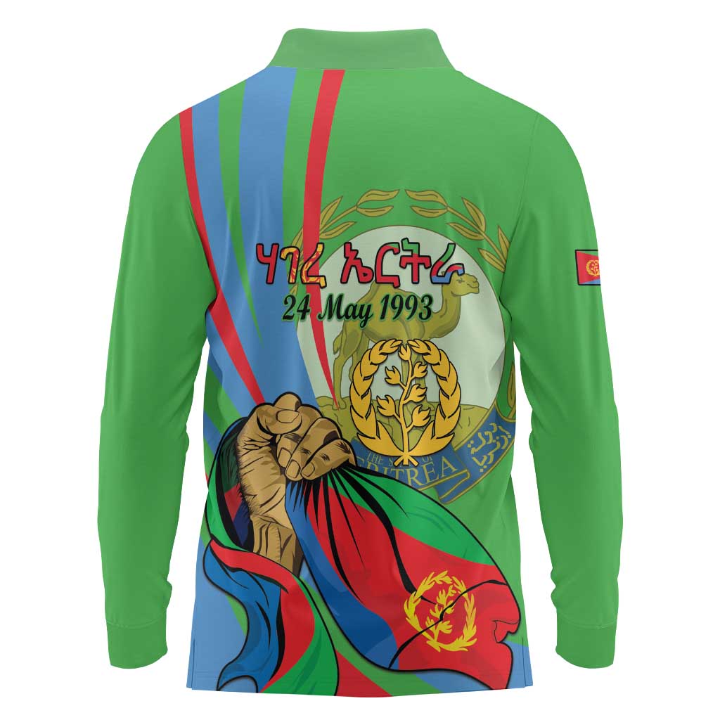 Eritrea Independence Day Long Sleeve Polo Shirt 24th May