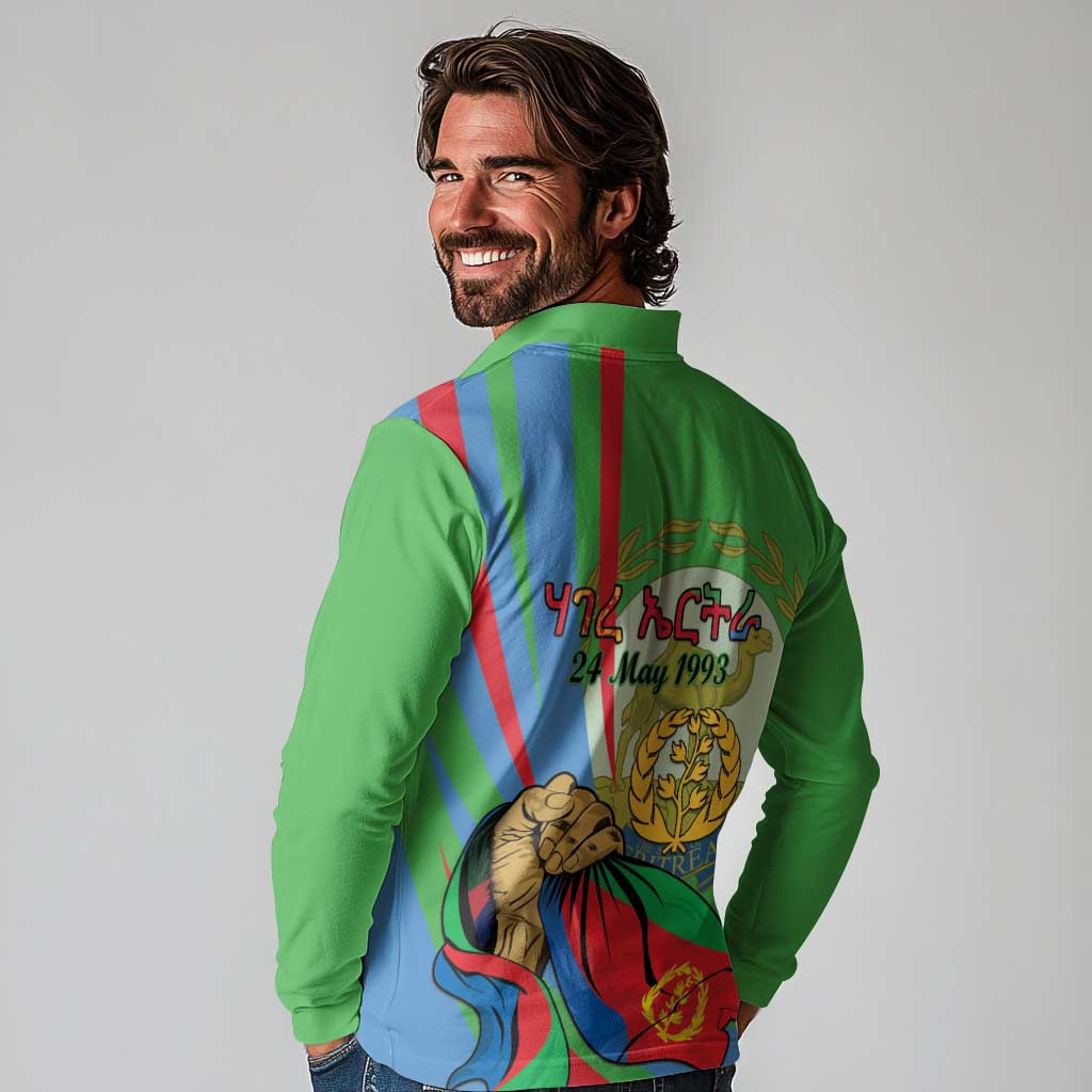 Eritrea Independence Day Long Sleeve Polo Shirt 24th May