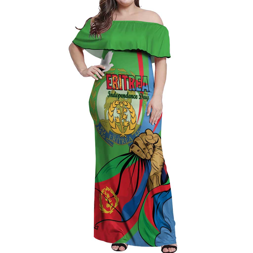 Eritrea Independence Day Off Shoulder Maxi Dress 24th May