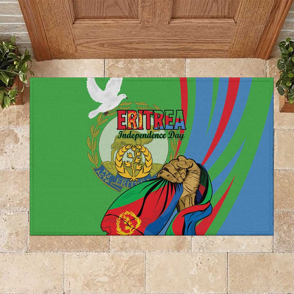 Eritrea Independence Day Rubber Doormat 24th May
